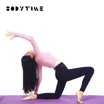 OEM service Nylon Workout Leggings / Smart Black Technology Hip Lifter Pants