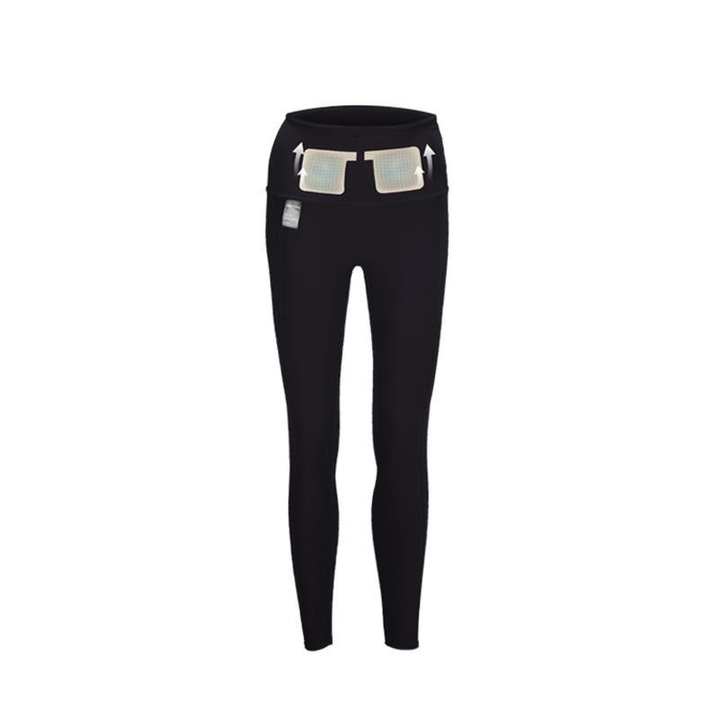 BODYTIME EMS Leggings Black Nylon Fitness Pants Women'S Abdomen, Running, Cycling, Yoga Leggings