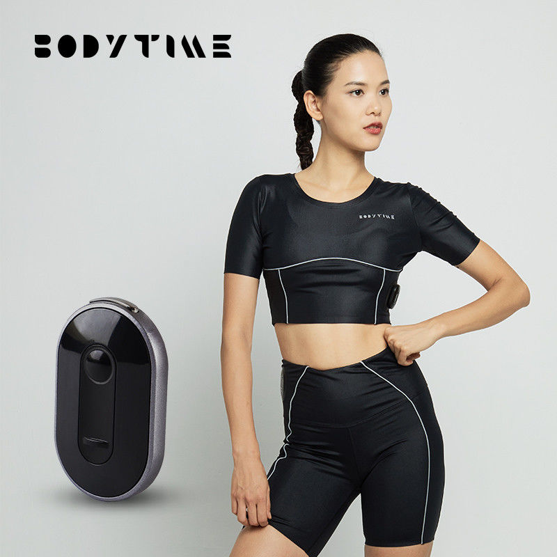 Smart black technology Womens Running Suit / Ems Workout Suit  Quick Drying